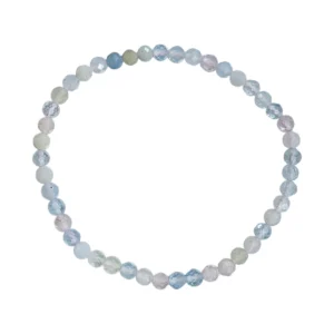 Morganit AA - náramok fazetovaný 4mm
