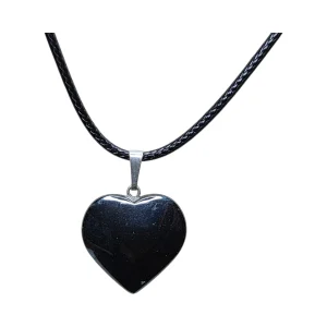 Prívesok srdce 20mm Hematit